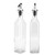 Oil Dispenser Glass and Spray Painted Plastic Oil Can Bottle for Soy Sauce Vinegar Cooking Wine