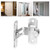 4 Set Stainless Steel 90 Degree Buckle Bolt Right Angle Door Latch for Anti Theft Room