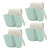 4Pcs Sink Sponge Holder PP 2 Layer Adjustable Strap Soap Holder Drainer for Kitchen Bathroom Green