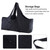 Large Capacity Canvas Handbag Single Shoulder Sport Gym Bag (Black)