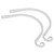 Hanging Basket Bracket for Flower Pots Plants Lanterns Outdoor Terrace Decoration 8inWhite
