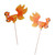 45pcs Colorful Drink Fruit Cake Sticks Picks Bar Party Club Decorations Goldfish