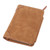 Coin Purse Vintage Zipper Design Tri Fold Multicard Slot Men's Short Wallet Bag for Gift Daily Use Brown