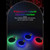LED Light Up Adult Flying Disc with Light Strip Luminous Glow-in-the-Dark Outdoor Sports Competitive Flying Disc Anti-drop Waterproof 175g Weight 270mm Diameter