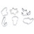 6Pcs/Set Stainless Steel Cookies Mould Christmas Cookie Cutters Set Baking Molds DIY Kitchen Utensils