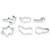 6Pcs/Set Stainless Steel Cookies Mould Christmas Cookie Cutters Set Baking Molds DIY Kitchen Utensils