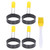 5Pcs/Set Round Egg Rings Stainless Steel Non Stick Egg Cooking Mold with Folding Handle Silicone Brush