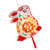 DIY Lantern Rabbit Shaped Hanging Lantern for Spring Festival Lantern Festival with Light Battery Powered for Kids Joyous White