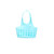 Adjustable Kitchen Sponge Drain Bag Basket Bathroom Storage Tool Sink Hanging Holder(Blue)