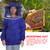 Professional Beekeeping Protective Jacket Suit Bee Keeping Beekeeper Equipment Blue