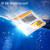 2W 6 LED Solar Powered Driveway Lamp Light Control Good Bearing Capacity IP68 Waterproof Road Warning Lamp for Street Avenue Highway Parking Lot Trafficway Path Yellow