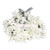 Imitation White Dogwood Wreath Simulation Vibrant Wreath Decoration for Home Door
