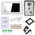 7 inch Wired Video Doorbell Indoor Monitor with IR-CUT Rainproof Outdoor Camera Visual Intercom Two-way Audio Remote Unlock Video Door Phone