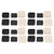 8 Set Full Covered Bed Risers Shockproof Stackable Furniture Risers for Refrigerator Washing Machine Base Tables Chairs