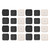 8 Set Full Covered Bed Risers Shockproof Stackable Furniture Risers for Refrigerator Washing Machine Base Tables Chairs