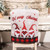 Xmas Chair Cover Sackcloth Cartoon Cute Faceless Old Man Decorative Chair Cover for Holiday Home Decor