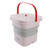 10.5L Small Washing Machine Fully Automatic Blue Lighting Deep Cleaning Foldable Washer for Apartment Dormitory Hotel 100‑240V Pink US Plug