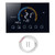 Intelligent Thermostat Switch LCD Touch Screen Temperature Controller for Home Electric Heating AC95240V(BHT8000GBBlack )