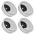 4 Set Desk Cable Wire Grommet PC Computer Desk Cord Grommet Cable Hole Cover Organizers50 Brushed