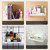 Wall Mounted Shelf Hole Free Installation Small Doll Shape Large Capacity Plastic Stable Load Bearing Storage Rack Grey