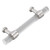 Acrylic Drawer Pulls Crystal Cabinet Pulls Wardrobe Silver Handle Cabinet Kitchen Bathroom Door Handle Hole Pitch 96mm