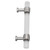 Acrylic Drawer Pulls Crystal Cabinet Pulls Wardrobe Silver Handle Cabinet Kitchen Bathroom Door Handle Hole Pitch 96mm