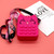 Cute Cat Pressing Bubble Messenger Bag with Adjustable Shoulder Strap Silicone Shoulder Bag Decompression Toys Gift for Kids