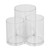 Clear Round Plastic Makeup Container Transparent Cylinder Makeup Brush Holder Organizer