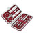 8 Pcs Stainless Steel Nail Scissors Cutter Clippers Set Fingernail Toenail (Red)