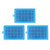 3PCS Ice Cube Tray Reusable 24 Grids Ice Cube Mold with Removable Lid Easy Demoulding Silicone Ice Cube Maker for Whiskey Sky Blue