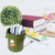 Pen Holder Metal Large Capacity Cute Practical Office Desk Pencil Holder for Study Classroom Green Free Size