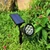 Ground Light Colorful ABS with Double Rotatable Joint Solar Spotlight for Outdoor Courtyard Garden 7LED White Light