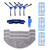 Robotic Vacuum Cleaner Kit with Side Brush Rag Filter Main Brush for Proscenic 850T Clean Suits
