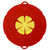 28CM Anti Overflow Dustproof Spill Stopper Silicone Pot Lid Cover Kitchen Cooking ToolsRed