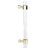 Crystal Acrylic Handle Transparent Easy to Install Drawer Pull Handle for Cabinets Drawers Dressers B01277S Hole Spacing 128 Gold