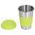 304 Stainless Steel Cup Metal Drinking Mug With Heat Insulation Silicone Sleeve for Kids School Office HomeGreen Cup Sleeve