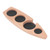 Coffee Tamper Holder Boat Shape 4 Slots Anti Slip Stable Wooden Coffee Tamping Station 51mm/2in