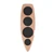 Coffee Tamper Holder Boat Shape 4 Slots Anti Slip Stable Wooden Coffee Tamping Station 51mm/2in