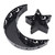 Ramadan Dessert Tray Iron Reusable Large Capacity Moon Star Shaped Ramadan Dessert Display Holder for Eid Ul Fitr JM00386