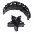 Ramadan Dessert Tray Iron Reusable Large Capacity Moon Star Shaped Ramadan Dessert Display Holder for Eid Ul Fitr JM00386