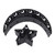Ramadan Dessert Tray Iron Reusable Large Capacity Moon Star Shaped Ramadan Dessert Display Holder for Eid Ul Fitr JM00386