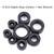 8pcs/set 3~16mm Drill Depth Stop Collars Assortment Set with Hex Wrench Woodworking Tool