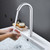 G1/2in Thread Automatic Induction Sensor Water Faucet Infrared Single Cold Tap with Control Box(Type de hauteur moyenne pour bassin sous le comptoir ou au Dessus du comptoir avec une hauteur de bassin