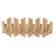 Coat Hat Hook Solid Wood Wall Mounted Multifunctional Clothes Hook for Entryway Bedroom Checkroom 7 Hooks