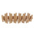 Coat Hat Hook Solid Wood Wall Mounted Multifunctional Clothes Hook for Entryway Bedroom Checkroom 7 Hooks
