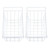 2pcs Refrigerator Freezer Baskets Large Household Wire Storage Basket Bins Organizer with Handles for Pantry 49.5x24.5x20cm / 19.5x9.6x7.9in
