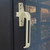 Window Handle Push Window Lock Handle for Aluminum Alloy Flat Opening Window Champagne ColorRight Handle
