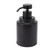 Stainless Steel Soap Dispenser Manual Liquid Pump Hand Press Bottle for Shampoo Shower Lotion Black Circular 300ML
