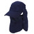 UPF 50+ Sun Hat UV Protection Wide Brim Outdoor Fishing Sunshade Cap for Travel Hiking Boating Gardening(Navy Blue Free Size)