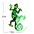Metal Gecko Wall Art Decor Hanging Sculpture for Home Bedroom Living Room Office Garden Decor